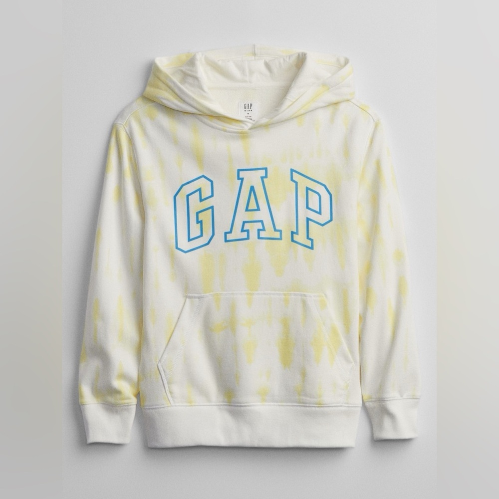 GAP Kids White and Yellow Hoodie